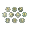 10Pcs 10 Styles Natural Green Aventurine Cabochons G-G193-03C-1