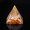 Orgonite Pyramid Resin Display Decorations G-PW0005-05L-1