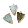 Natural Chrysoprase Pendants G-M431-11G-A-1