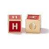 Rack Plating Brass Enamel Beads KK-B060-04G-03H-1