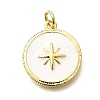 Brass Enamel Pendants KK-M309-08G-1