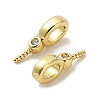 Brass Micro Pave Cubic Zirconia Cup Pearl Peg Bails Pin Pendants KK-S397-01A-2