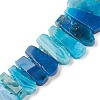 Teardrop Natural Dyed Agate Beads Strands G-L456-02C-3