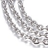 Tarnish Resistant 304 Stainless Steel Cable Chains CHS-P007-27P-01-2