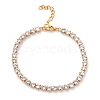 304 Stainless Steel Rhinestone Strass Chain Bracelets STAS-B021-14-1