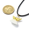 Natural Shell Fairy Pendant Necklace NJEW-JN04612-4