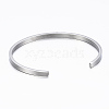 304 Stainless Steel Inspirational Cuff Bangles BJEW-K173-15P-3