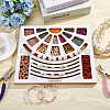 Wood Bead Design Board TOOL-WH0052-06-5