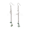 10 Pairs 10 Styles Brass Moon Dangle Earrings EJEW-JE06676-5