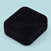 Square Velvet Bangle Storage Boxes with Black Inside CON-WH20010-03C-7