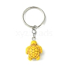 Dyed Synthetic Turquoise Sea Turtle Pendant Keychain KEYC-JKC00641-3