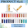 2147Pcs 24 Styles Glass Bugle Beads SEED-ME0001-22-2