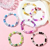 Round Glass Beads Stretch Bracelets BJEW-JB11471-1