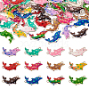 48Pcs 12 Colors Alloy Enamel Connector Charms ENAM-TA0001-60-1