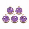 Alloy Enamel Charms ENAM-S121-165D-RS-1