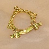 Zinc Alloy Open Back Bezel Pendants PALLOY-F242-03G-03-1