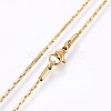 304 Stainless Steel Coreana Chain Necklaces NJEW-O102-26G-2