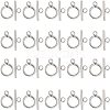 SUNNYCLUE 40Pcs 304 Stainless Steel Ring Toggle Clasps STAS-SC0007-42B-1