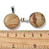 Natural Picture Jasper Pendants G-B127-14P-05-3