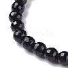Round Natural Mixed Stone Beads Stretch Bracelets Set BJEW-JB07293-4