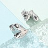 304 Stainless Steel Stud Earrings EJEW-A118-07P-05-3