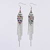 Tassel Earrings X-EJEW-JE03501-1