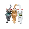 Christmas Triple Cute Cat Alloy Enamel Pins PW-WG2CB0D-01-1