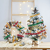 4 Rolls 4 Colors Shiny Tinsel Hanging Garland AJEW-FG0002-88-6