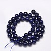 Dyed Natural Lapis Lazuli Round Beads Strands X-G-M169-4mm-05-2