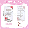 240Pcs Floral Print Paper Care Instructions Cards AJEW-FG0005-62A-2