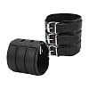 Adjustable Cowhide Cuff Cord Bracelet BJEW-WH0020-62P-02-1