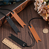 CRASPIRE 8Pcs 2 Colors Leather Bookmarks AJEW-CP0007-57-3