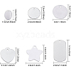 Aluminum Blank Pendants ALUM-BC0001-12P-2