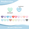 200Pcs 20 Colors Resin Buttons BUTT-AN0001-05-2