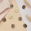 CHGCRAFT 12Pcs 3 Colors Alloy Shield Crown Brooch Pin JEWB-CA0001-17-5