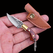 Wood Handle Brass Mini Box Opener Knife PW-WG11260-02