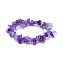 Natural Amethyst Stretch Bracelets PW-WG56138-01