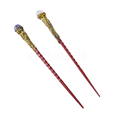 DICOSMETIC 2Pcs 2 Style Magic Wand Wooden Home Decorations DJEW-DC0001-02