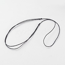 Korea Waxed Cotton Cord Necklace Making NJEW-JN01472-04