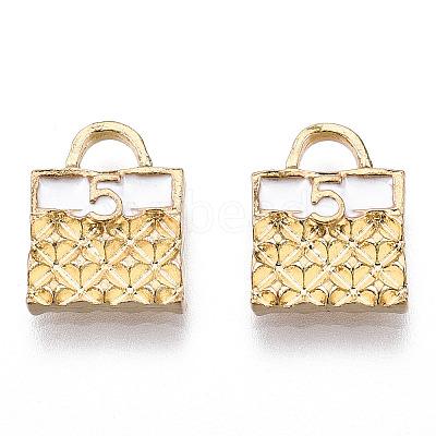 Rack Plating Alloy Enamel Charms ENAM-T011-119-1