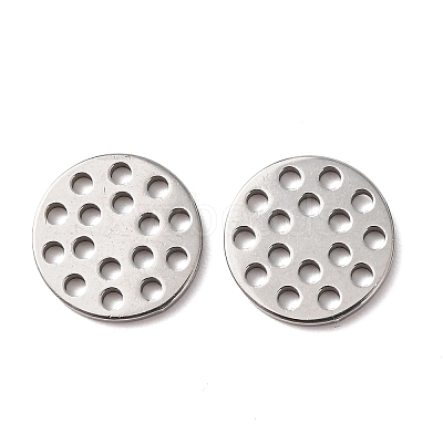 Hollow 304 Stainless Steel Charms STAS-G385-05P-03-1