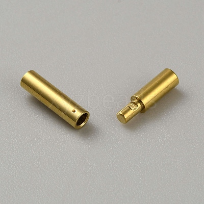 304 Stainless Steel Bayonet Clasps FIND-WH0162-24G-01-1
