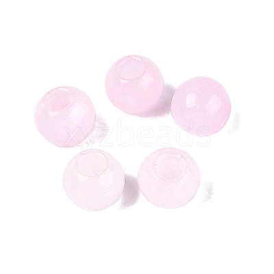 Natural White Jade European Beads G-Q607-01A-17-1
