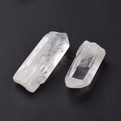 Rough Raw Natural Quartz Crystal Beads G-M376-04A-1