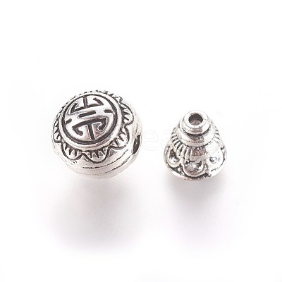 Tibetan Style Alloy Guru Bead Sets PALLOY-N0063-05AS-1