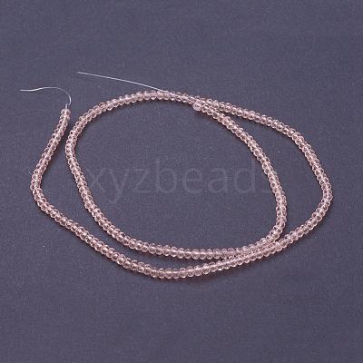 Transparent Glass Beads Strands GLAA-R135-2mm-12-1