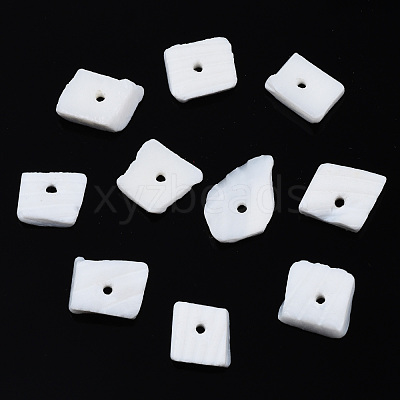 Natural White Shell Beads Strands X-SSHEL-S266-029-1