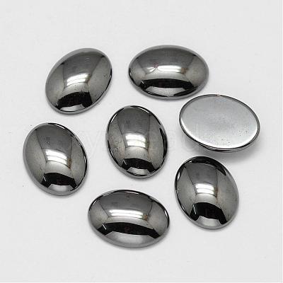 Non-magnetic Synthetic Hematite Cabochons G-P162-04-10x14mm-1