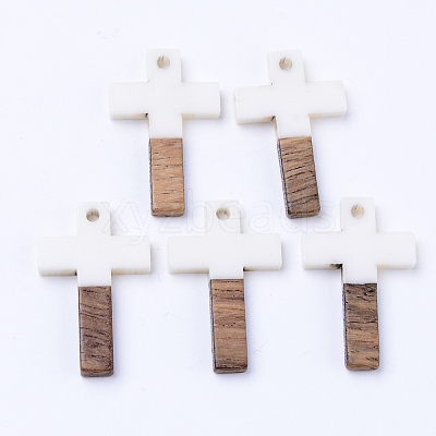 Resin & Walnut Wood Pendants LS-X-RESI-N025-012A-B05-1