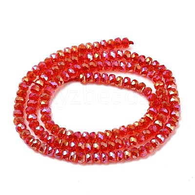 Electroplate Glass Beads Strands GLAA-Q105-03N-1